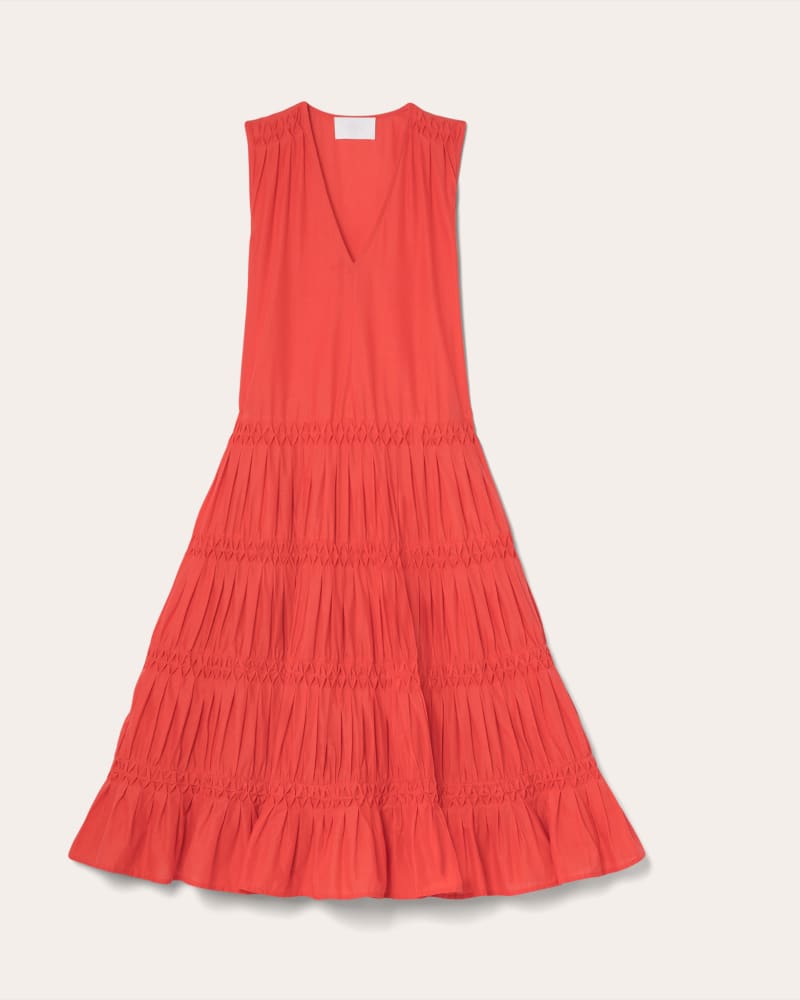 Wallis Smocked Dress Geranium